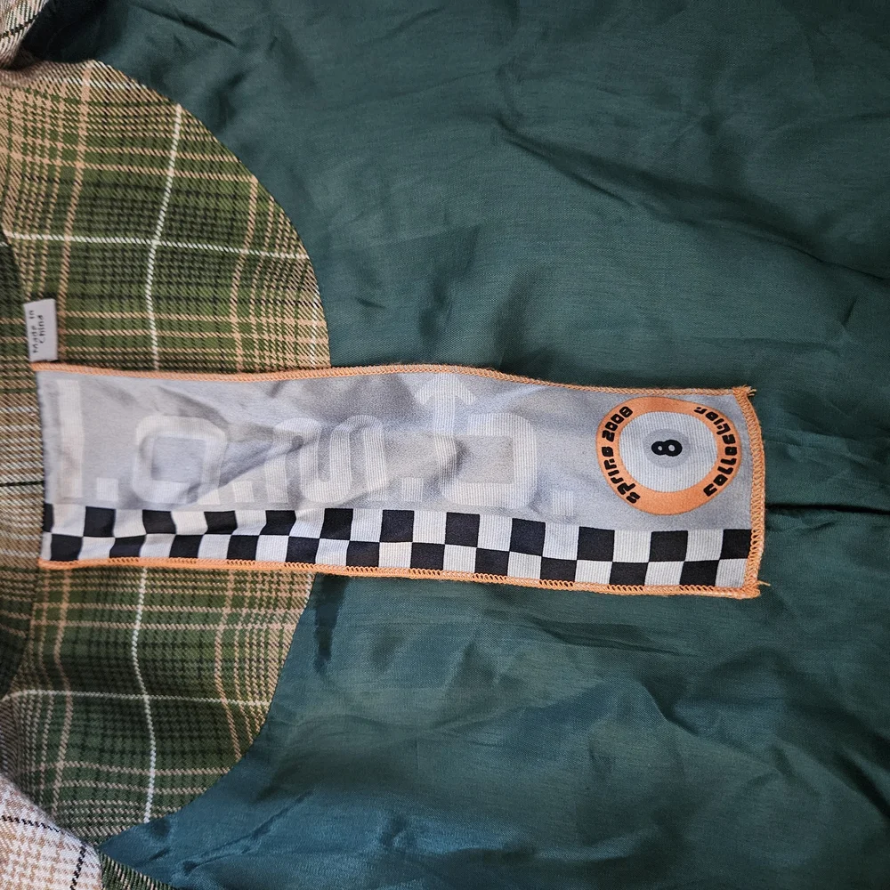🟢1/2 OFF Gwen Stefani Vogue Plaid Blazer - Green and Tan - Picture 4 of 7